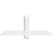Ekena Millwork Eugene Architectural Grade PVC Gable Bracket, 48"W x 18"H x 4"D x 4"F, 9/12 Pitch GBP048X18X0404EUG00 - alternate 3